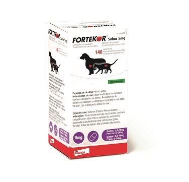 FORTEKOR SABOR PERRO 5MG140 COMPRIMIDOS