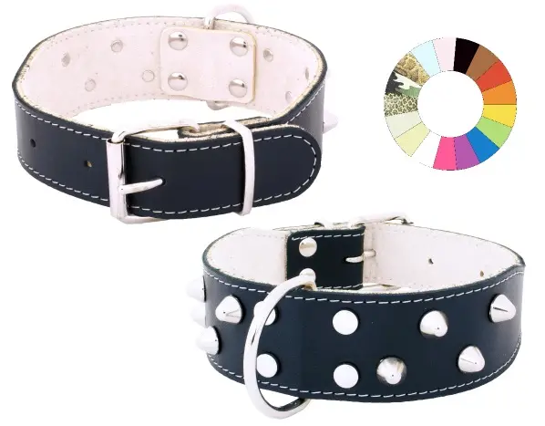 Collar Ajustable para Bulldog CO2F Blanco 45-54 cm - Resistente y Cómodo