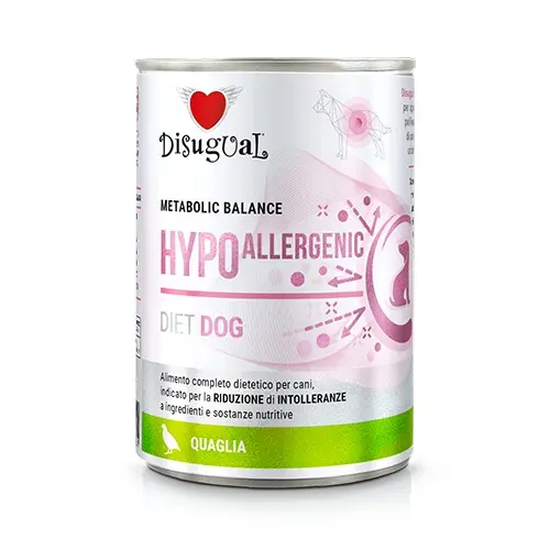 DISUGUAL Dieta Hipoalergénica para Perros con Codorniz 6x400gr - Salud y Nutrición Óptima