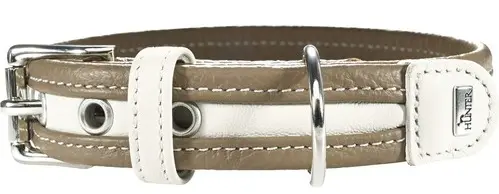Elegante Collar Niq Madeira Nappa Beige/Blanco 45 cm - Moda y Estilo