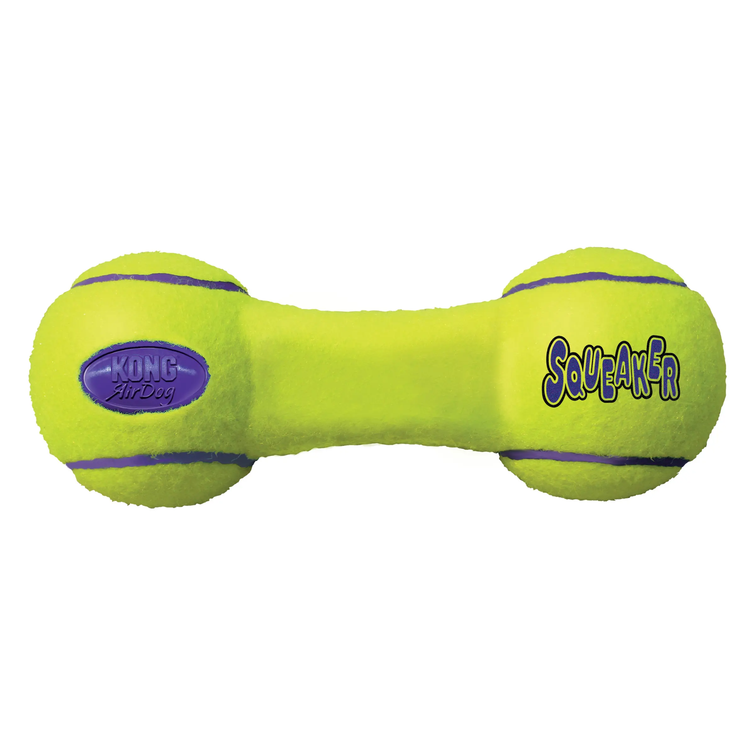 Juguete para Perros KONG AirDog Squeaker Dumbbell Grande - Pelota de Tenis Duradera y Sonora