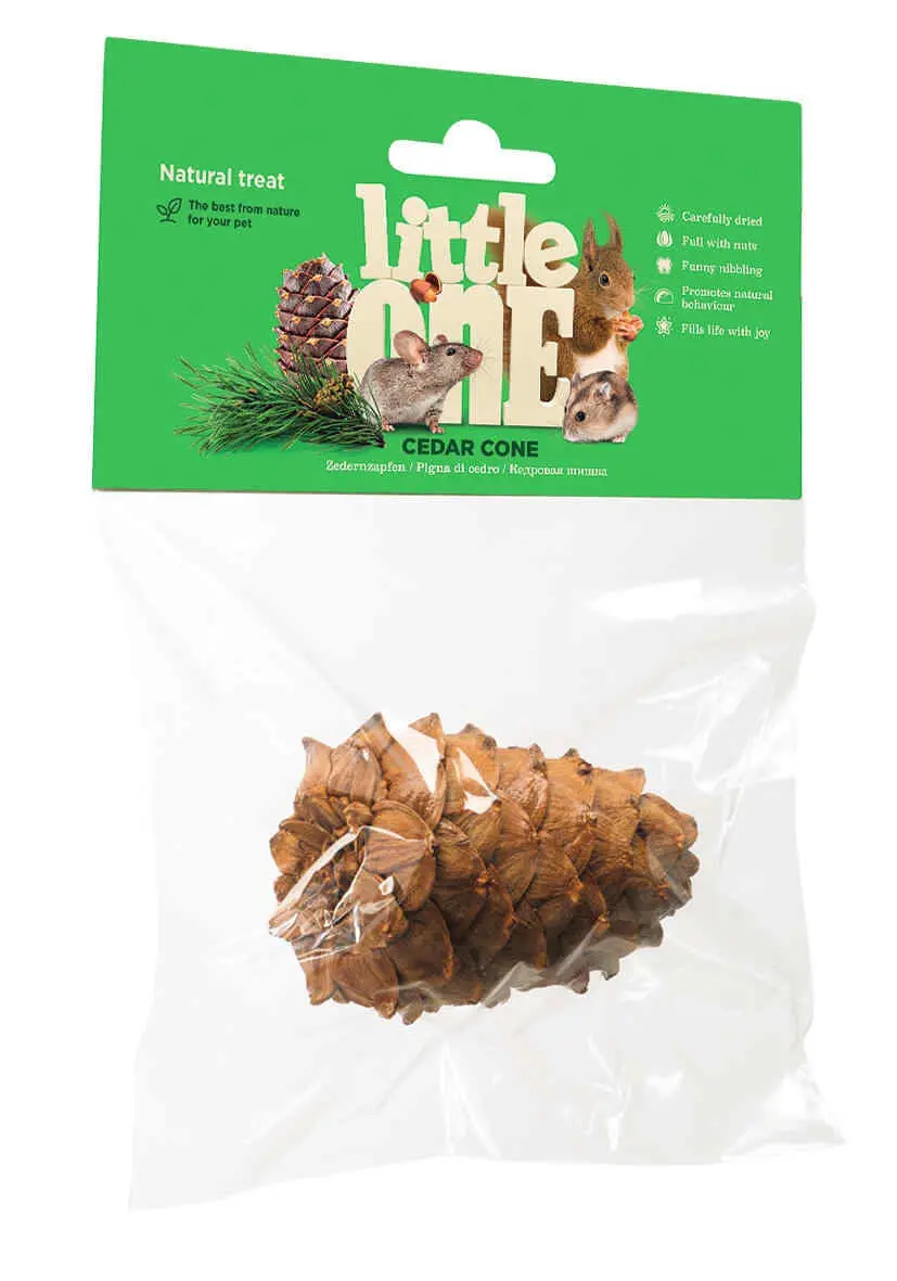 LITTLEONE TREAT TOY CONO DE CEDRO 8X50GR