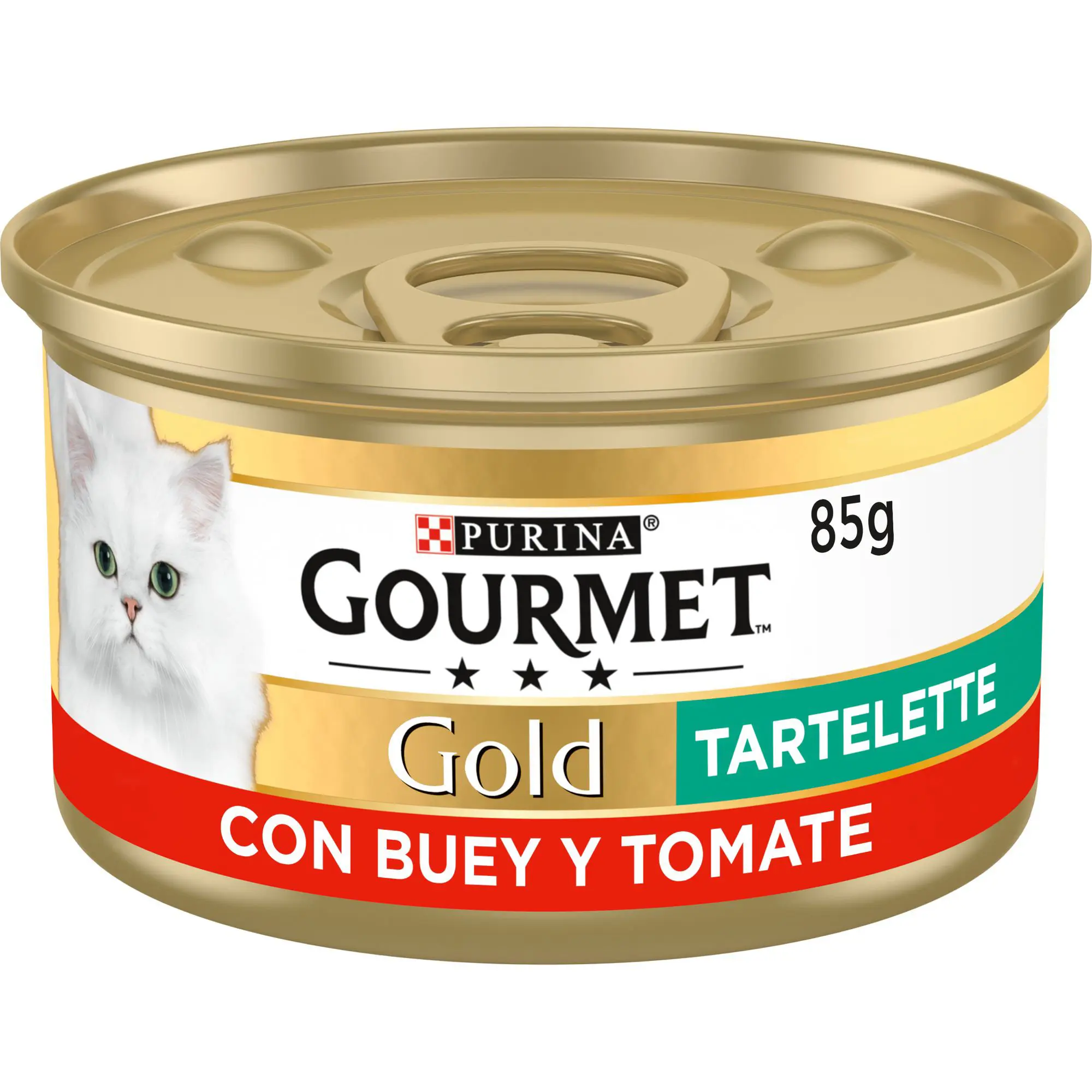 Gourmet Gold Tartallete de Buey y Tomate 24x85g - Alimento Húmedo Saludable para Gatos con Ingredientes Naturales y Beneficios para el Tracto Urinario