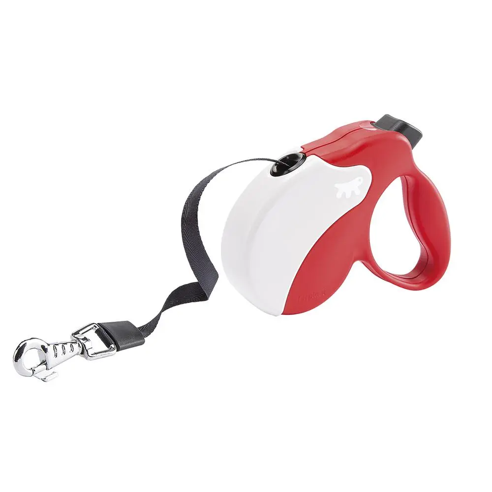 Correa Retráctil FERPLAST Amigo Mini Tape Rojo Blanco para Mascotas